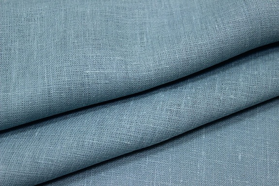 Лен костюмный цв.Св.сине-зеленая дымка, ш.1.5м, лен-100%, 190гр/м.кв