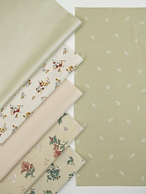 Набор тканей для рукоделия "Сатин: Вэнди", 45*30 см, 6 шт