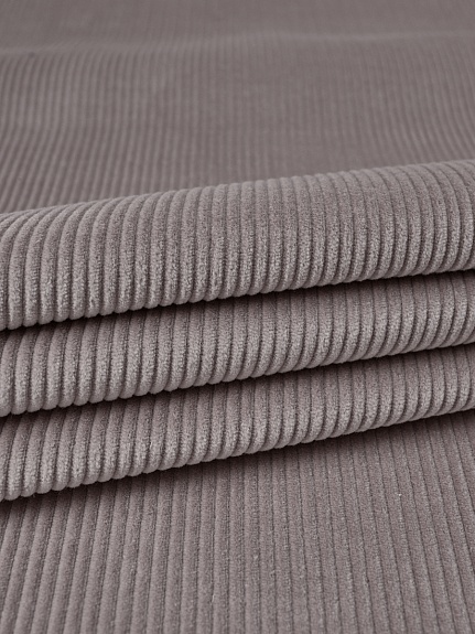 Вельвет цв.Серый, ш.1.45м, хлопок-100%, 340гр/м.кв