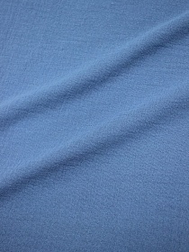 Муслин двухслойный с эффектом жатости цв.Винтажно-синий, ш.1.35м, хл-100%, 110гр/м.кв