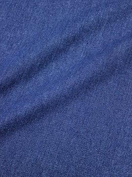 Плотная джинсовая ткань цв.Темно-синий, ш.1.5м, хлопок-95%, п/э-5%, 350гр/м.кв