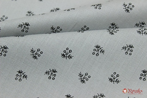 Плательный хлопок "Милена"цв.серый, СОРТ2, ш.1.46м, хлопок-100%, 115гр/м.кв