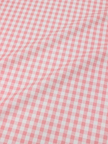 Теплый хлопок "Клетка (0.7*0.7см)" цв.св.розово-лососевый/белый, ш.1.48м, хлопок-100%, 160гр/м.кв
