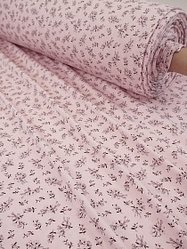 Трикотаж Кулир.гладь "Узелок нежности-серый букетик", ш.1.96м (0.98м*2, чулок), Пенье, хлопок-100%, 145гр/м.кв