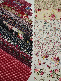 Набор тканей для рукоделия "Импортный хлопок: Кармина", 20*20 см, 25 шт