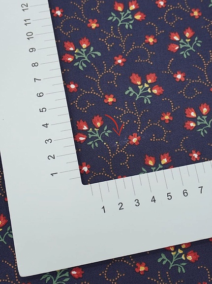 Перкаль "Ясиня" цв.чернильно-фиолетовый, ш.1.5м, хлопок-100%, 120гр/м.кв