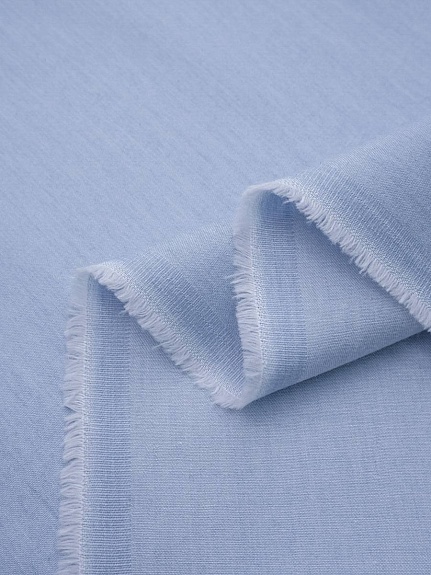 Сорочечная джинсовая ткань цв.Винтажно-голубой, ш.1.45м, хлопок-50%, вискоза-50%, 135гр/м.кв