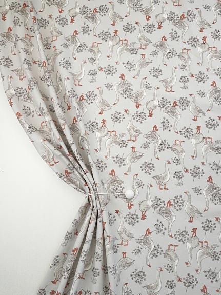 Рогожка "Гуси", ш.1.5м, хлопок-100%, 170гр/м.кв