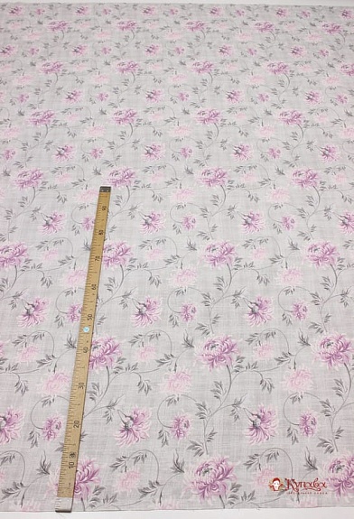 Перкаль "Хризантемы -  цветы", (комп), ш.2.2м, хлопок-100%, 115гр/м.кв
