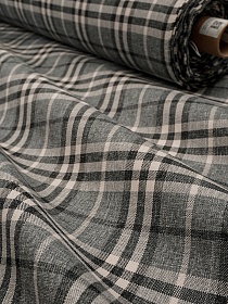 Ткань интерьерная Мебельная "Серая клетка", ш.1.45м, п/э-100%, 295гр/м.кв