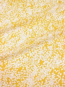 Штапель "Муравушка" цв.темно-желтый, ш.1.45м, вискоза-100%, 90гр/м.кв