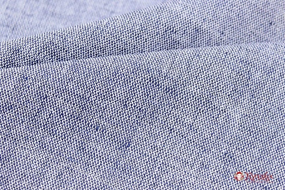 Полулен "Меланж Светлый джинс" шир.1.5 м, лен-50%, хлопок-50%, пл.150 гр/м.кв.В ОТРЕЗАХ