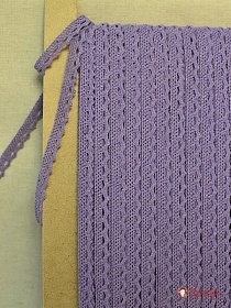 Кружево цв.лавандовая дымка, ш.10мм, хлопок-90%, п/э-10%, рис.075/27