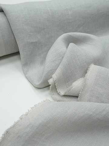 Лен постельный с эффектом мятости цв.Светло-серый, ш.2.5м, лен-100%, 165гр/м.кв
