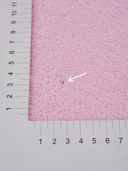 Махровая ткань Люкс цв.Светло-розовый, ш.1.55м, хлопок-100%, 550гр/м.кв