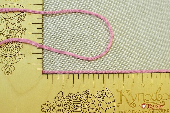 Шпагат цв.розовый, 3 мм, хлопок-100%