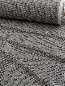 Полулен костюмный с эффектом мятости "Ритм" цв.черный, ш.1.35м, лен 52%, хл-48%, 260гр/м.кв