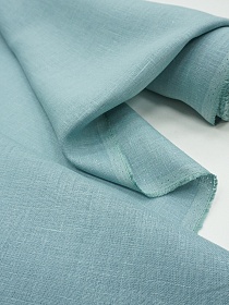 Лен костюмный с умягчением цв.Светло-зеленое море, ш.1.5м, лен-100%, 190гр/м.кв