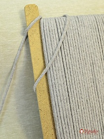 Шнур цв.светло-серый, 5мм, хлопок-100%#008096