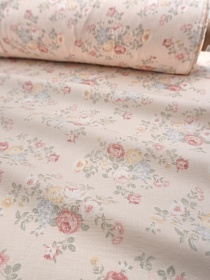 Муслин Премиум двухслойный гладкий "Воздушный букетик", ш.2.5м, хлопок-100%, 120гр/м.кв