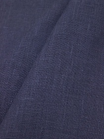 Лен костюмный цв.Чернильно-фиолетовый флер, ш.1.5м, лен-100%, 190гр/м.кв