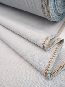 Полулен Крэш цв.Св.серо-голубой меланж, ш.2.5м, лен-25%, хл-75%, 130гр/м.кв