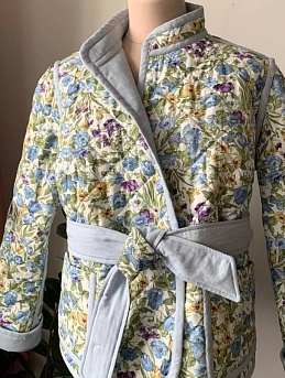 Ватник двусторонний из Сатина "Богатство цветов"