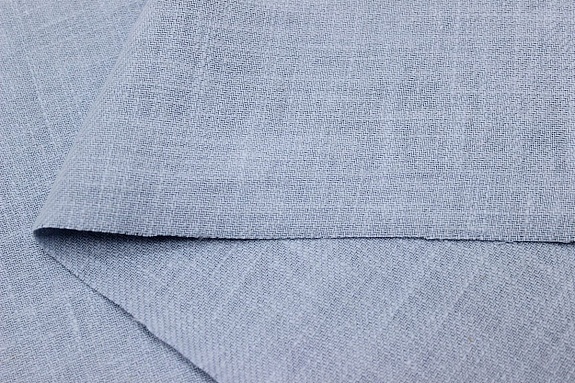 Крапива Рами (Ramie)-диагональ, цв.Серо-голубая дымка, СОРТ2, ш.1.4м, крапива-100%, 240гр/м.кв