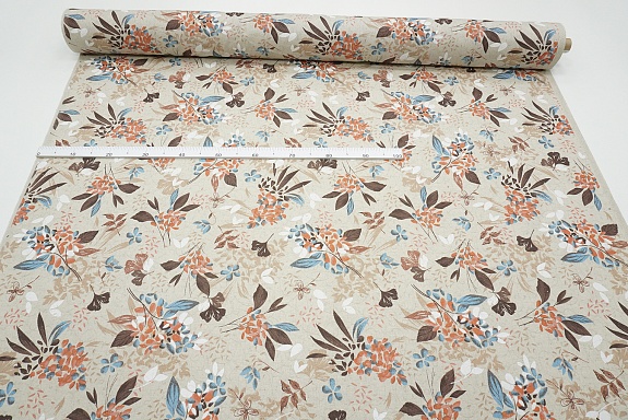 Полулен поэма "Сады Вероны" (на суровом), ш.1.5м, лен-30%, хлопок-70%, 155гр/м.кв