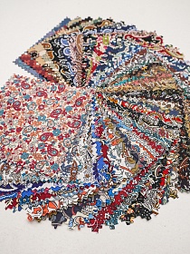 Комплект образцов "Импортный хлопок: дизайн пейсли"