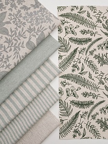 Набор тканей для рукоделия "Полулён: Мирабель", 45*30 см, 6 шт