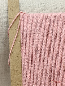 Шнур цв.розовый жемчуг, 2мм, хлопок-100%