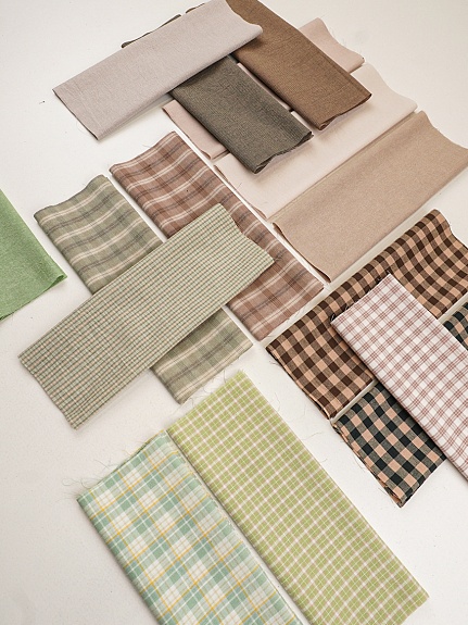 Набор тканей для рукоделия "Вареный хлопок: Домашний уют №8", 45*30 см, 15 шт