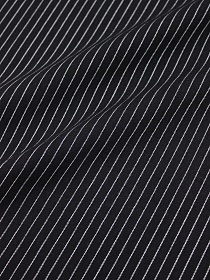 Пестрядь "Средняя полоска на черном", ш.1.40м, хлопок-95%, п/э-5%,140гр/м.кв