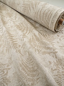 Полульняной жаккард "Монтеверде" цв.суровый, ш.2.85м, лен-71%, хлопок-29%, 265гр/м.кв