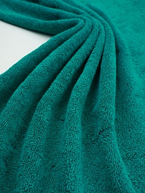 Махровая ткань Люкс цв.Темно-изумрудный, ш.1.55м, хлопок-100%, 550гр/м.кв