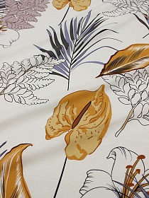 Поплин "Гавайи - флора", (комп), ш.2.2м, хлопок-100%, 110гр/м.кв