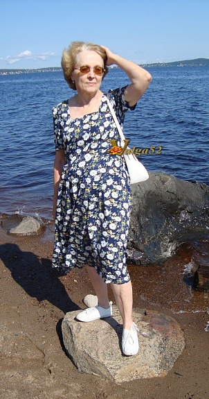 Платье из штапеля "Летняя пора"