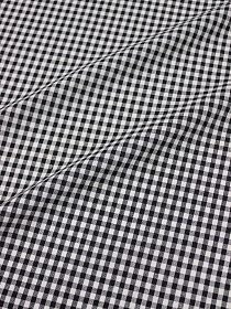 Пестрядь "Клетка (4*4 мм)" цв.черный, ш.1.47м, хлопок-100%, 130гр/м.кв