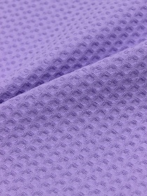 Вафельное премиум-полотно "Italy" цв.Сиреневый,  ш.1.5м, хлопок-100%, 240гр/м.кв