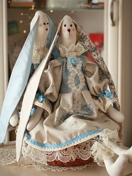 Текстильная игрушка из полульна