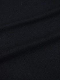 Мерный лоскут(ткань в отрезах) - Теплый хлопок цв.Черный, ш.1.5м, хлопок-100%, 160гр/м.кв