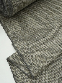 Шерсть пальтово-костюмная Твид "Мелкое букле" цв.бежевый/серый, ш.1.55м, шерсть-30%, п/э-70%