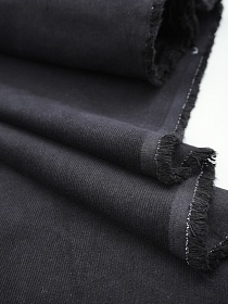 Микровельвет цв.Черный, ш.1.45м, хлопок-100%, 220гр/м.кв