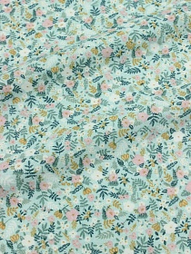 Фланель "Летнее полюшко" цв.бирюзовый, ш.0.95м, хлопок-100%, 170гр/м.кв