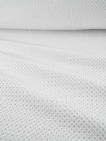 Шитье "Вышитые ромбики" цв.молочно-белый, ш.1.35м, батист, хлопок-100%, 80гр/м.кв