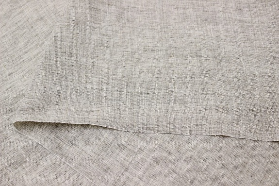 Лен с вискозой с эффектом мятости цв.Суровый, ш.1.44м, лен-73%, вискоза-27%, 155гр/м.кв