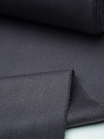 Шерсть пальтовая двухсторонняя, двухслойная цв.Серо-фиолетовый флер, ш.1.5м, шерсть-40%, п/э-60%