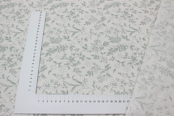 Сатин "Нежное настроение" цв.бл.бежево-серый, ш.2.35м, хлопок-100%, 110гр/м.кв