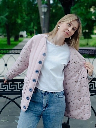 Куртка из теплого хлопка и крапивы с хлопком